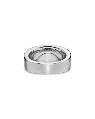 Men's Chevron Three Sided Signet Ring in Sterling Silver, 12.5mm