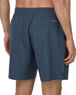 Regular Fit 6.7" Logo Print Swim Shorts