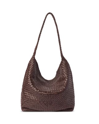 Woven Leather Shoulder Bag