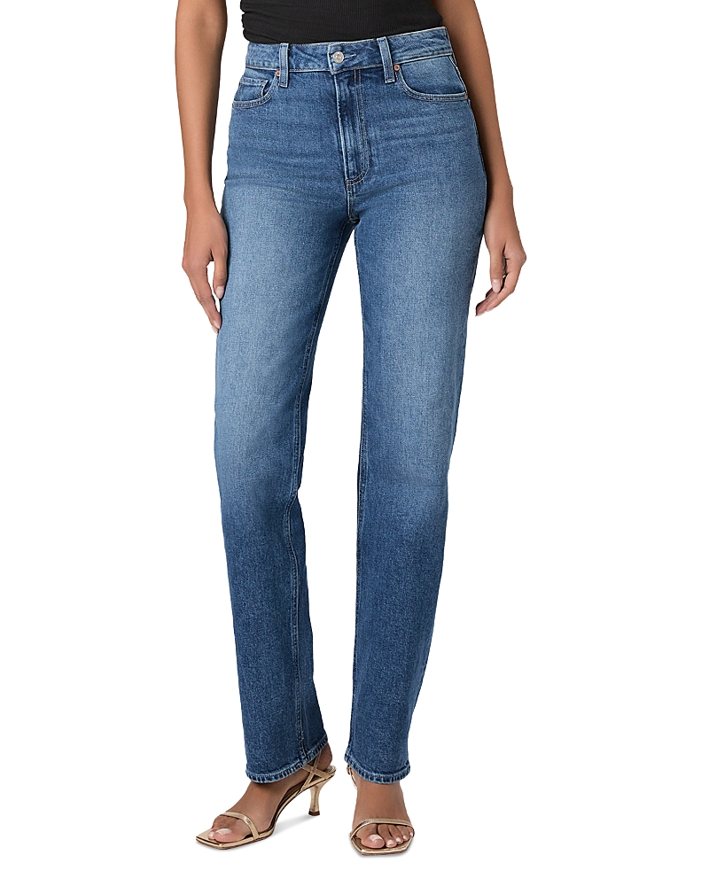 Paige Stevie High Rise Straight Leg Jeans in Bonjour