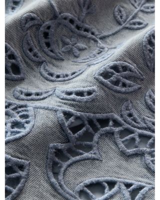 Kenley Denim Eyelet Shorts