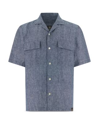 Camp Collar Linen Denim Shirt