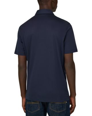 Cotton, Polyester, and Silk Blend Polo Shirt