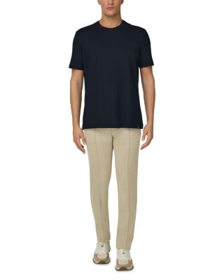 Regular Fit Cotton Blend Jersey Trousers