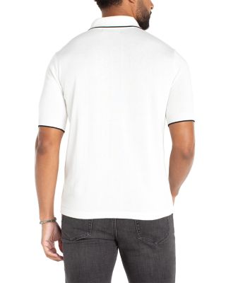 Short Sleeve Zipper Sweater Polo