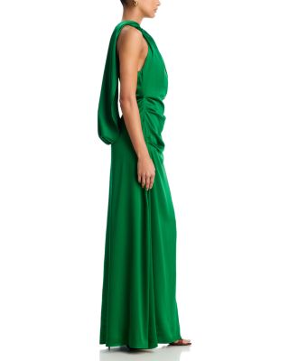 Hallie Draped Cape Gown