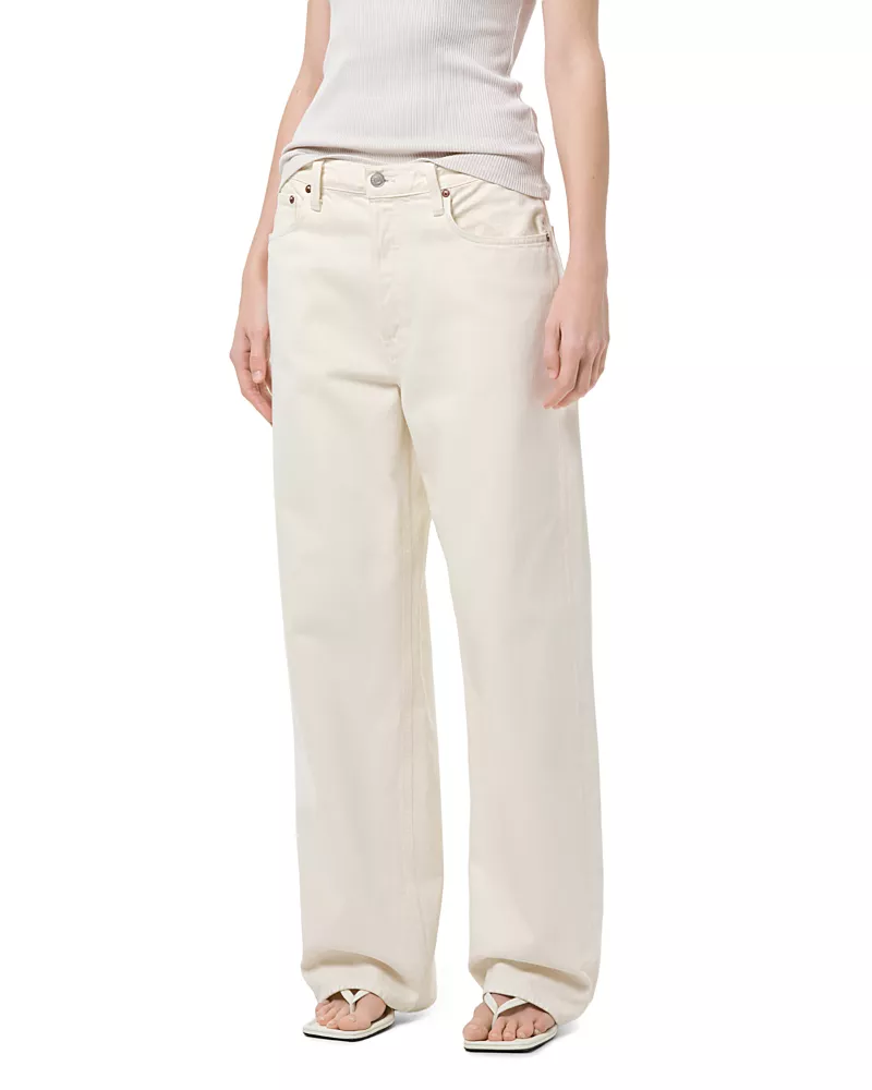 Agolde Low Slung Baggy Jeans in Solar