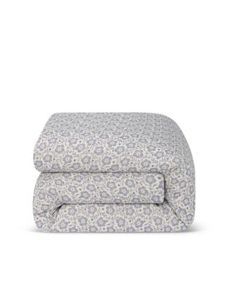 Folk Floral Linen Blend Duvet Cover