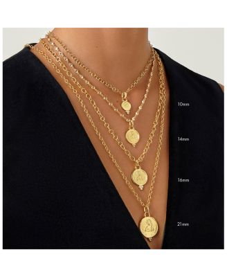 18K Gold 16mm Angel Pendant with Diamonds 