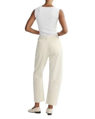 Billie High Rise Barrel Jeans in Crema