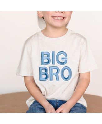 Boys' Big Bro Embroidered Patch Short Sleeve T-Shirt - Little Kid