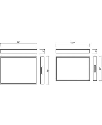 Alessandra Decorative Tray, Set of 2