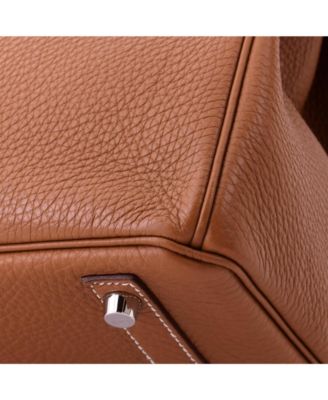 Birkin 30 Handbag Brown Togo with Palladium Hardware