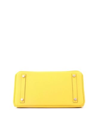 Birkin 30 Handbag Yellow Epsom with Palladium Hardware
