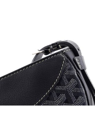   Hirondelle Shoulder Bag Coated Canvas and Leather