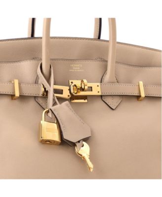 Birkin 25 Handbag Light Swift with Gold Hardware