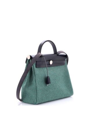 31 Herbag Zip Criss Viking Toile and Leather