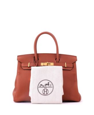 Birkin 30 Handbag Brown Togo with Gold Hardware