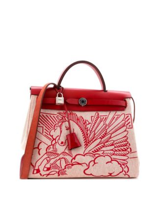 31 Herbag Zip Pegase Pop Toile and Leather