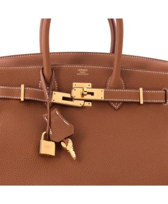 Birkin 30 Handbag Brown Togo with Gold Hardware