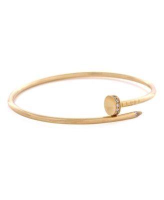  Small Juste un Clou Bracelet 18K Gold with Diamonds