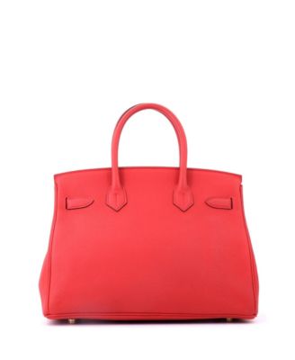 Birkin 30 Handbag Red Togo with Gold Hardware