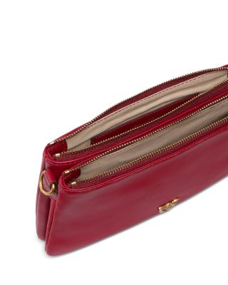 Double Mini Vitello Leather Crossbody 