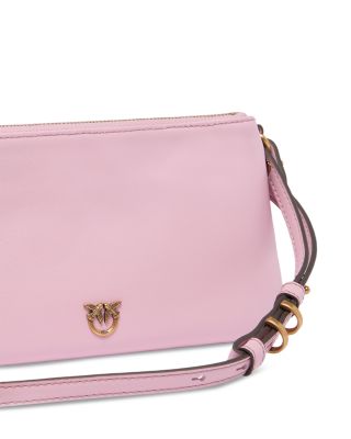 Double Mini Vitello Leather Crossbody 