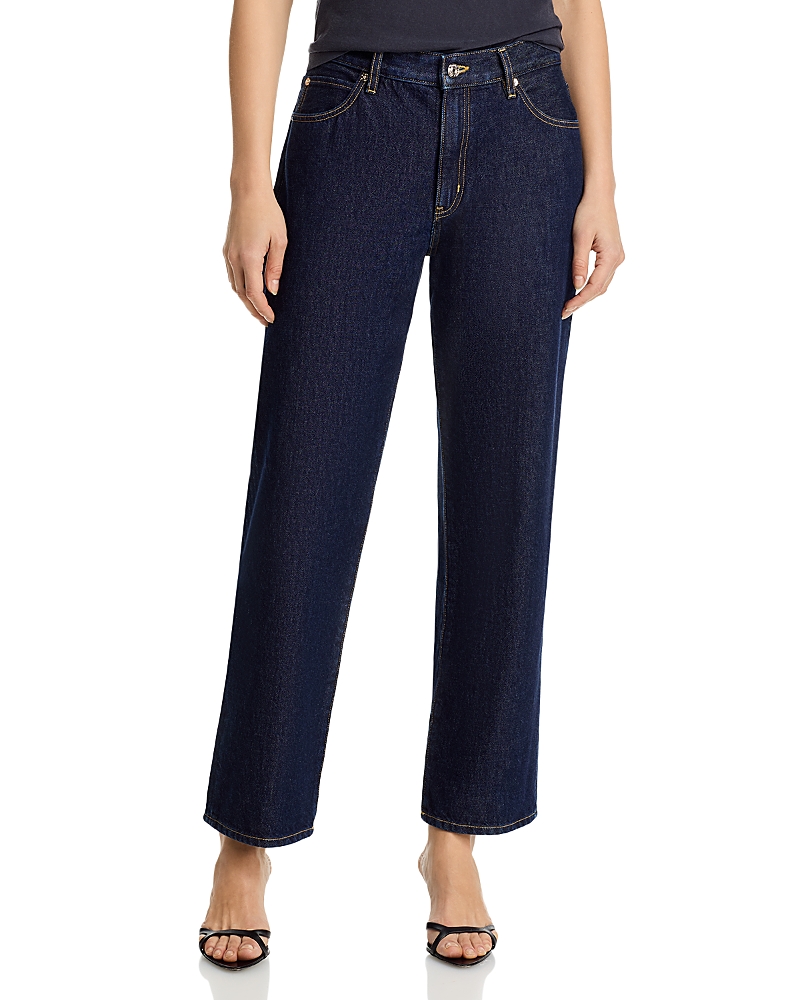 Frame The Hang Long Straight Jeans in Rinse
