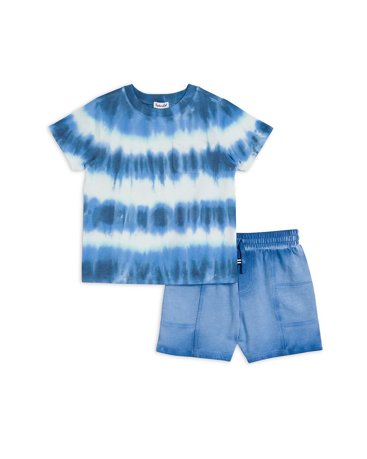 Splendid Boys' Sagrasso Tie Dyed Tee & Shorts Set - Little Kid
