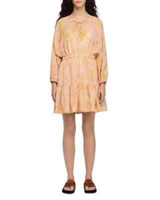 Flower Print Short Dress