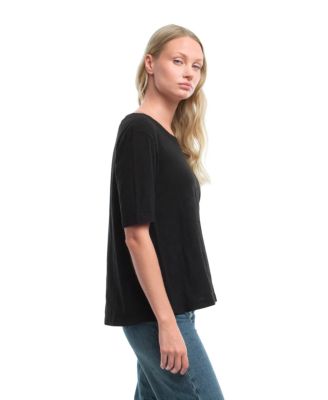  Elbow Sleeve Trapeze Top