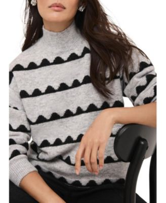 Women's Scallop Knit Sweater