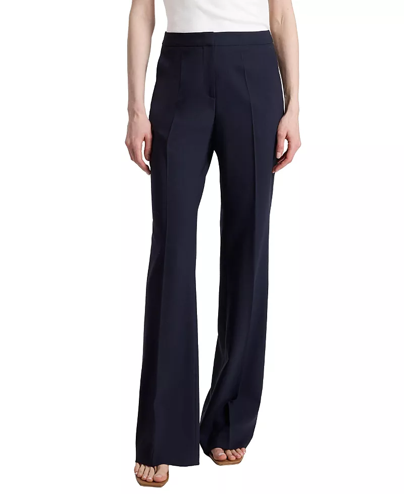 Santorelli Bethany Flared Pant in Virgin Wool Stretch