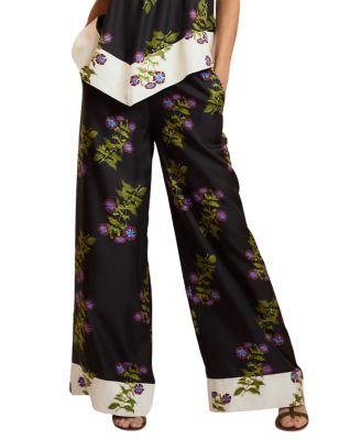 Silk Wide Leg Pants