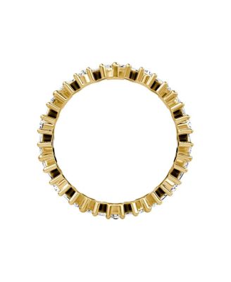  Mixed Shape Eternity Band in 18K Yellow Gold, 1.96ctw Lab Grown Diamonds
