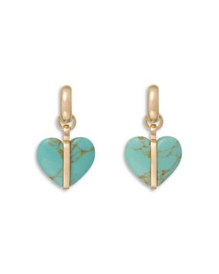 The Stone Mini Heart Earrings 