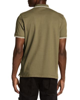 Slim Fit Stretch Pique Tipped Polo Shirt