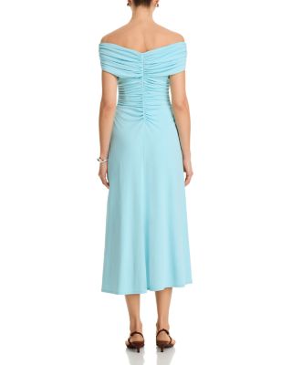 Sheyda Draped Jersey Midi Dress