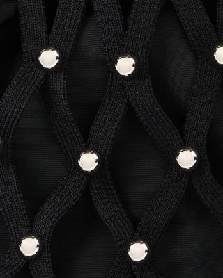 Soane Studded Net Mesh Bucket Bag