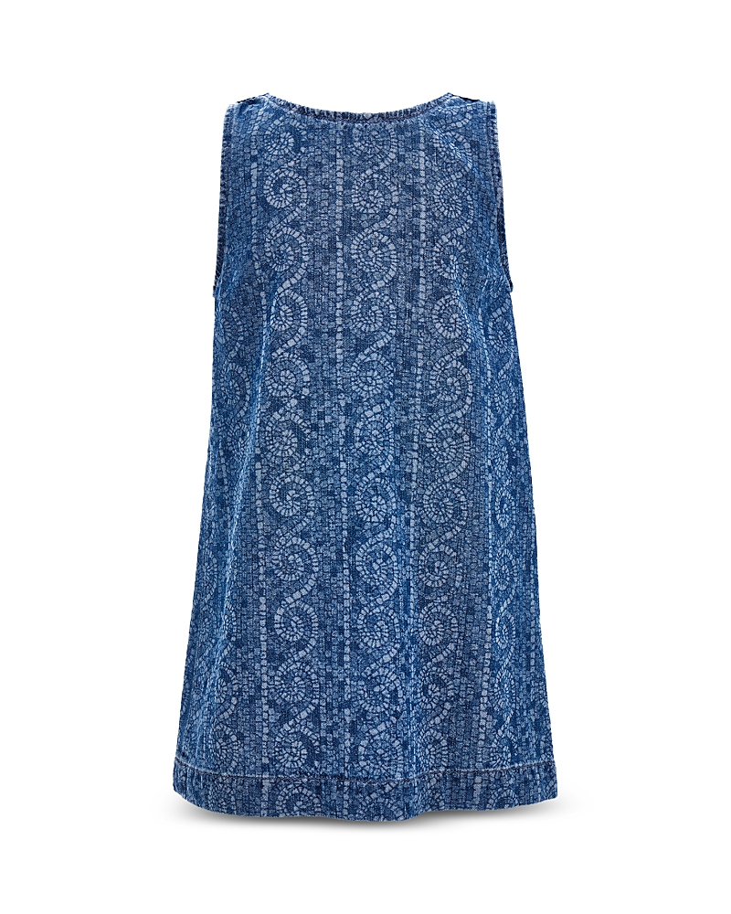 Versace Girls' Greek Mosaic Denim Dress - Little Kid, Big Kid