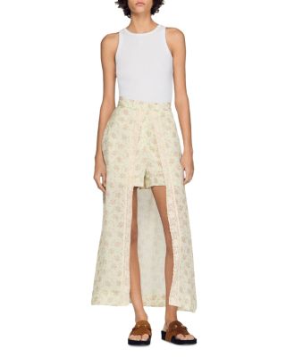 Avina Floral Print Maxi Skort