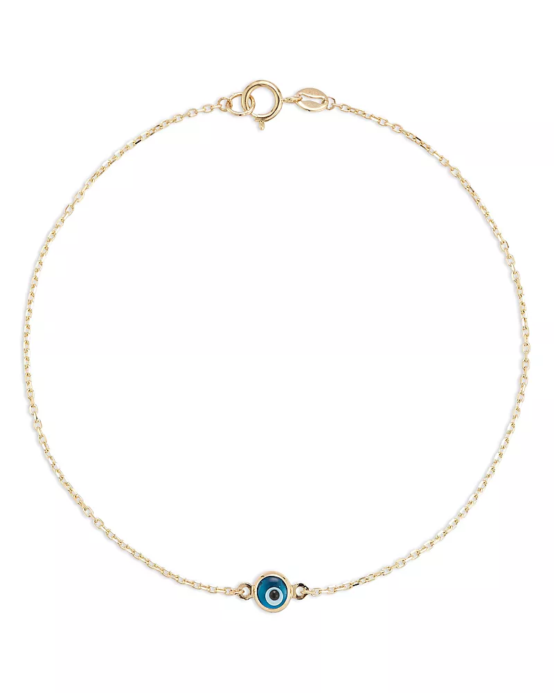 Moon & Meadow 14K Yellow Gold Evil Eye Bracelet