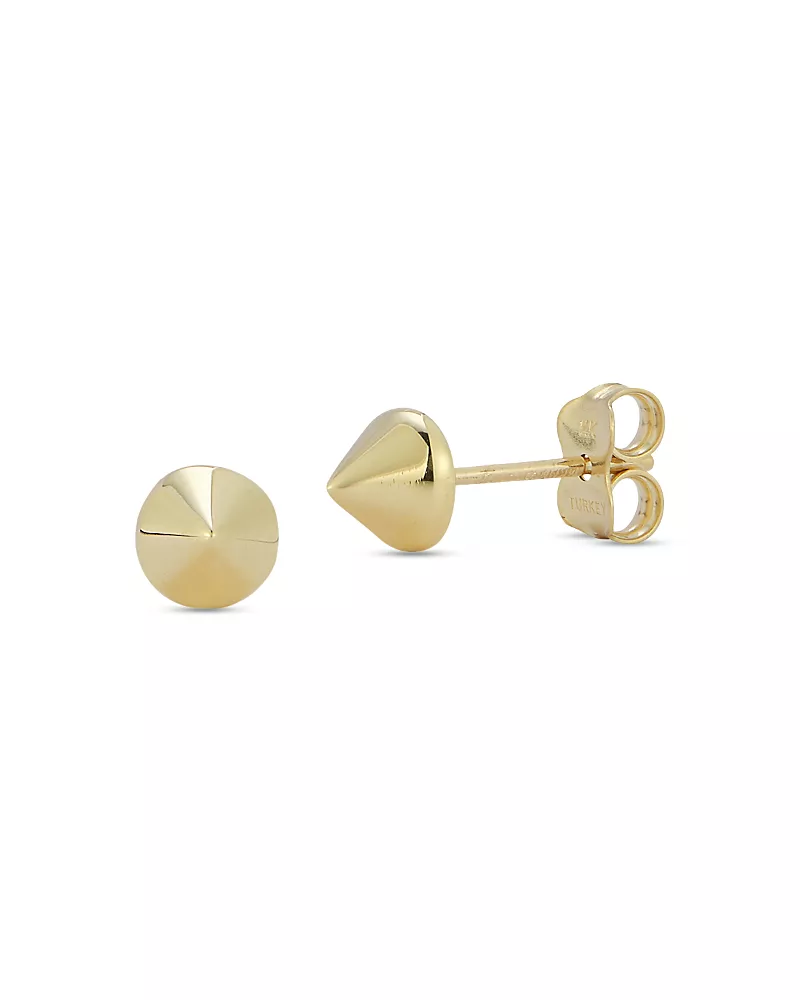 Moon & Meadow 14K Yellow Gold Nail Head Stud Earrings
