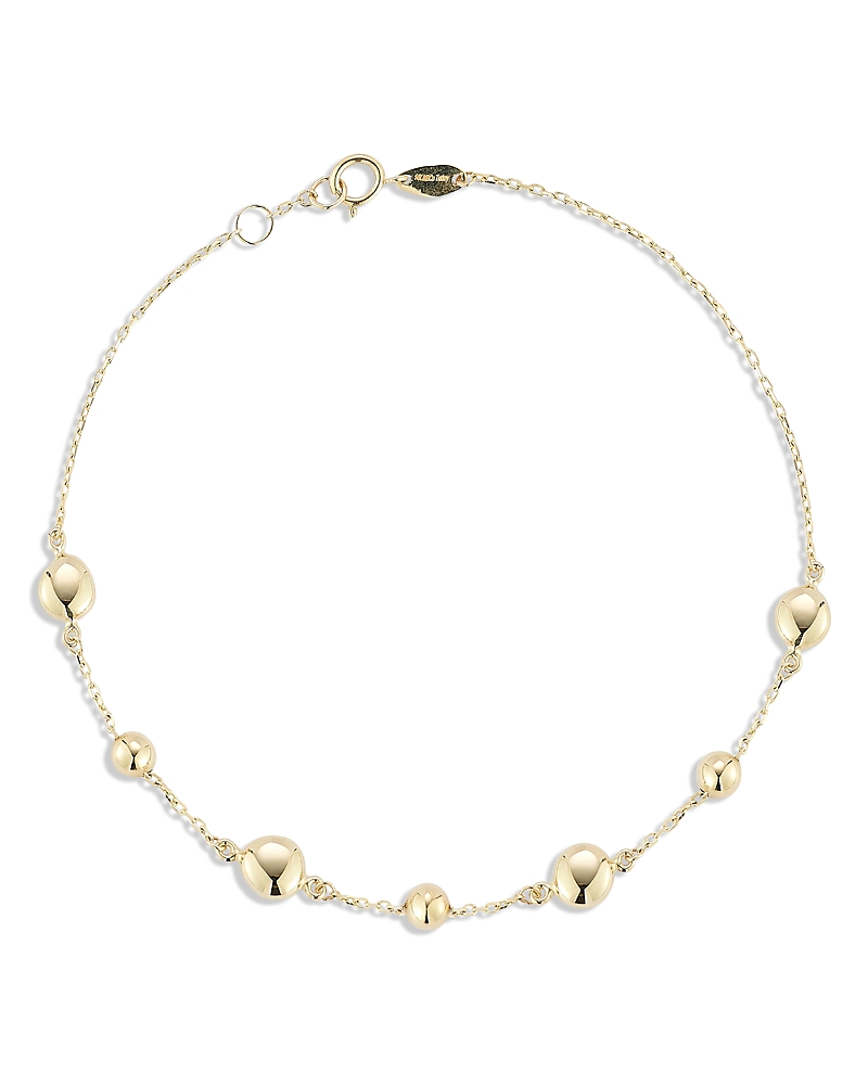 Bloomingdale's Fine Collection Button Disc Chain Link Bracelet in 14K Yellow Gold