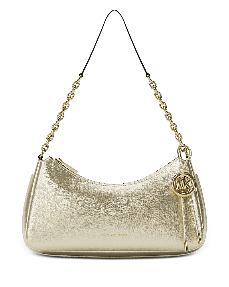 Michael Kors Nolita Medium Metallic Gold Leather Pouchette