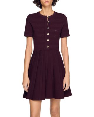 Milou Floral Knit Short Dress