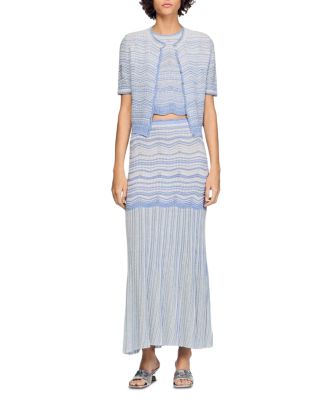Davinna Long Decorative Knit Skirt