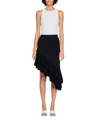 Chiara Asymmetrical Knit Skirt
