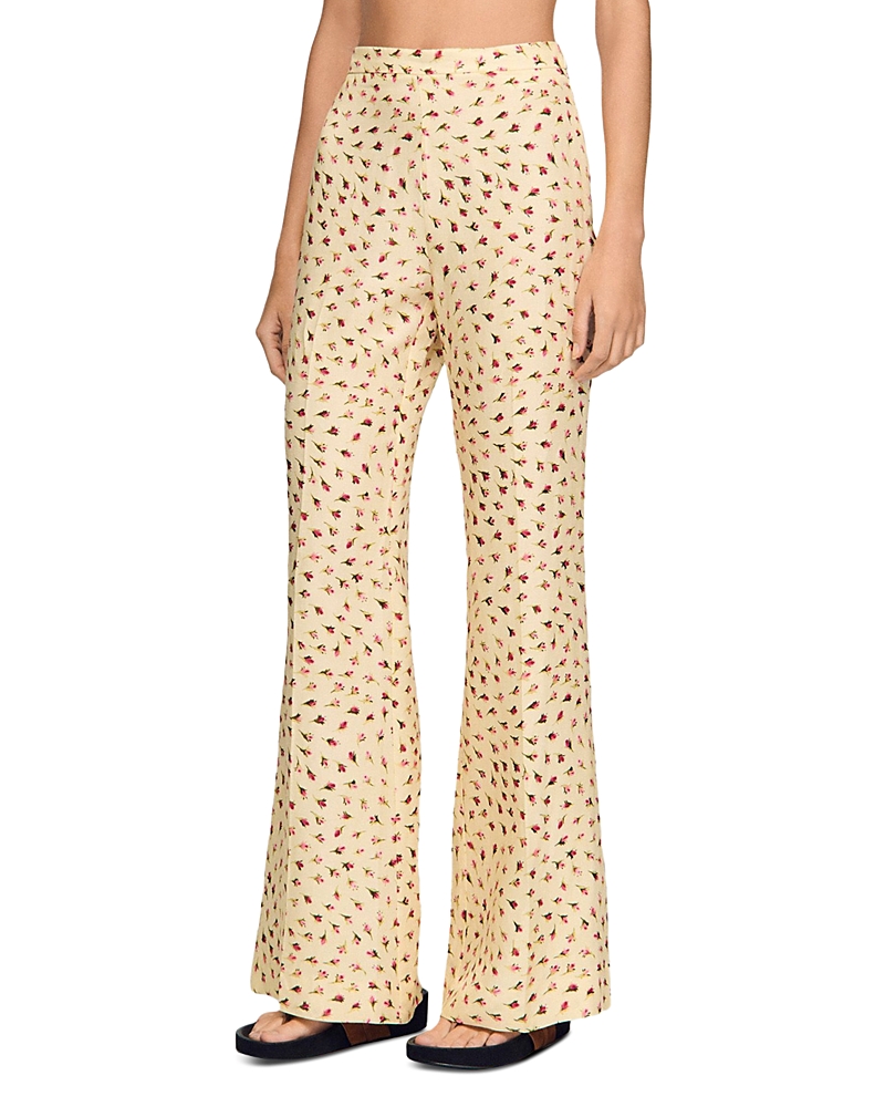 Sandro Floral Trousers